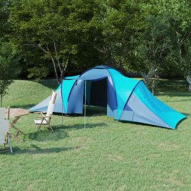 muCamping Tent 6 Persons Blue and Light Blue